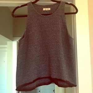 Madewell heather blue tank!